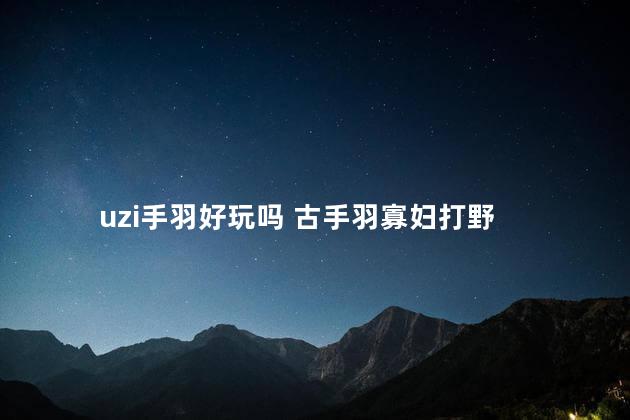 uzi手羽好玩吗 古手羽寡妇打野